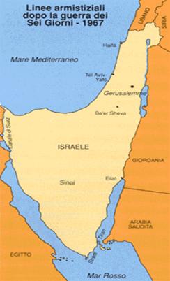 Confini di Israele dopo la guerra dei seu giorni
